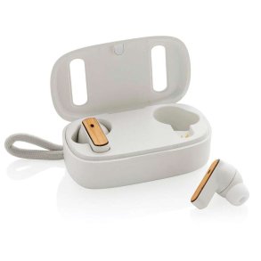 TWS retelefoner i RCS genanvendt plast & FSC bambus