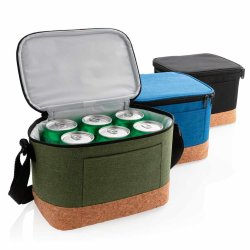 To tonet kletaske med kork detalje