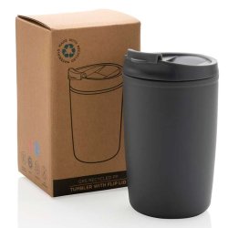 To Go krus med fliplg i genanvendte materialer - 350 ml.