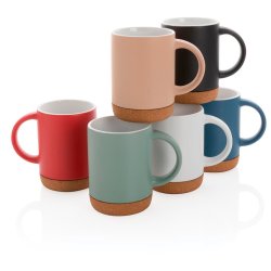 Keramisk krus med korkbund - 280 ml.