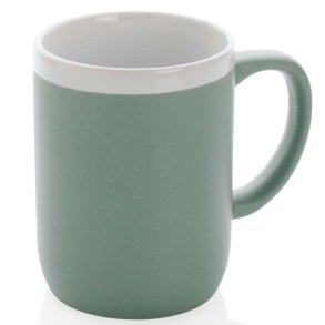 Keramisk krus med hvid kant - 300 ml.