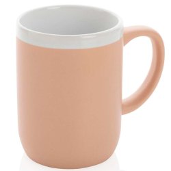 Keramisk krus med hvid kant - 300 ml.