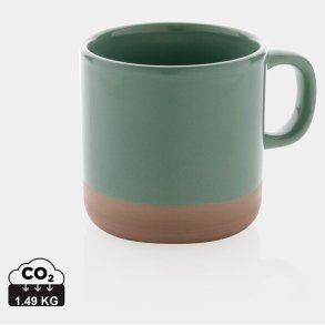 Glaseret keramisk krus - 360 ml.