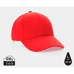 Impact 6 panel cap genanvendt bomuld - 280 g.