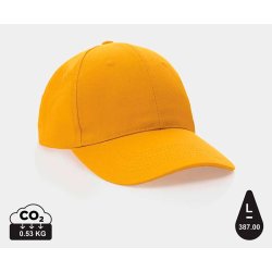 Impact 6 panel cap genanvendt bomuld - 280 g.