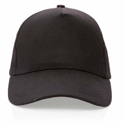 Impact 5 panel cap - genbrugt bomuld - 190g.