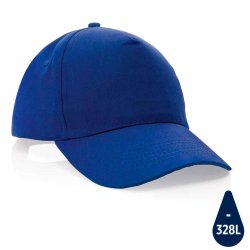 Impact 5 panel cap - genbrugt bomuld - 190g.