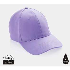 Impact 6 panel cap genanvendt bomuld - 280 g.