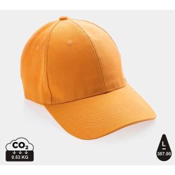 Impact 6 panel cap genanvendt bomuld - 280 g.