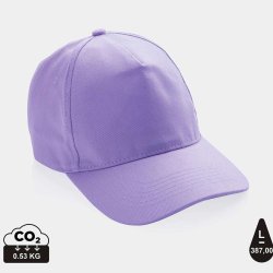 Impact 5 panel cap genanvendt bomuld - 280 g.