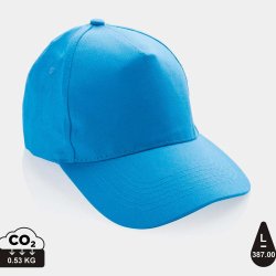 Impact 5 panel cap genanvendt bomuld - 280 g.