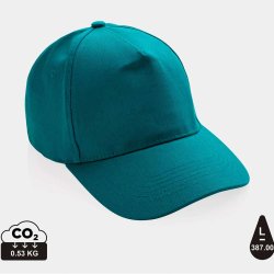 Impact 5 panel cap genanvendt bomuld - 280 g.