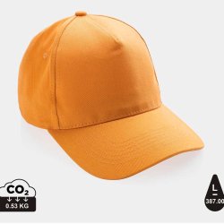 Impact 5 panel cap genanvendt bomuld - 280 g.