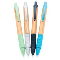 Kuglepen af bambus og hvedestr