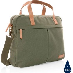 Impact Aware laptop taske - genanvendt kanvas