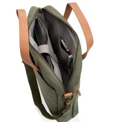 Impact Aware laptop taske - genanvendt kanvas