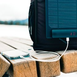 Pedro AWARE RPET deluxe rygsk med 5W solpanel