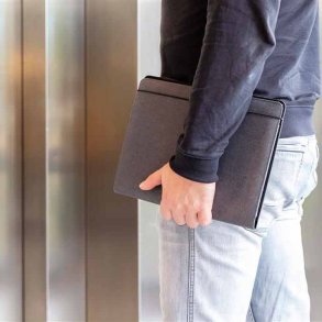 A4 skrivemappe af genanvendt lder