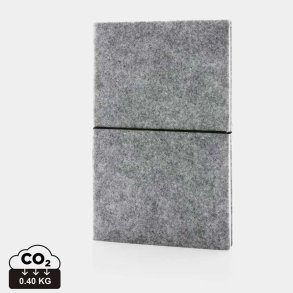 GRS-Certificeret softcover notesbog A5 - genbrugsfilt