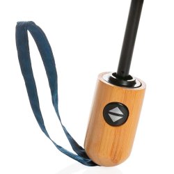 Impact Aware 21" Rpet paraply med bambus hndtag