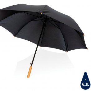 Impact Aware Rpet paraply med bambus h�ndtag