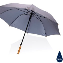 Impact Aware Rpet paraply med bambus hndtag