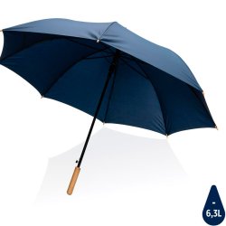 Impact Aware Rpet paraply med bambus hndtag