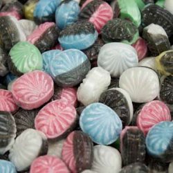 Twistede bolsjer med logo