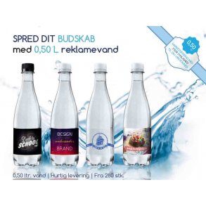 Kildevand med eget logo